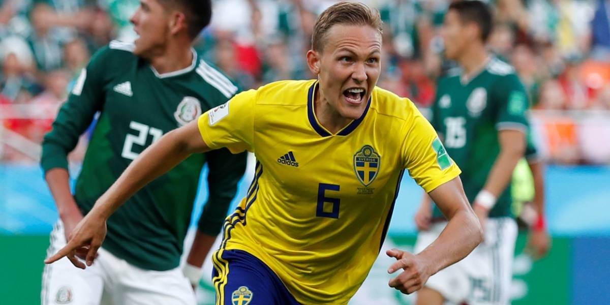 Suécia vence o México por 3 x 0 e ambas as seleções se classificam para segunda fase da Copa do Mundo na Rússia