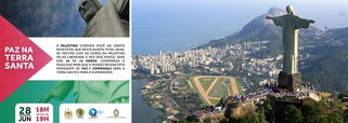 A partir das 18 horas desta quinta-feira (28), o Cristo Redentor vestirá as cores da bandeira palestina, prestando um tributo à luta palestina pela soberania; 2018 também marca os 70 anos da "Nakba"; jornalista e colunista do Brasil 247 Lucia Helena Issa foi convidada, pela embaixada palestina no Brasil, para representar as mulheres brasileiras que lutam pela paz 
