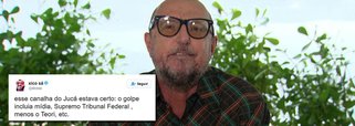 Jornalista Xico Sá cai em cima da “mídia golpista brasileira” que impulsionou o golpe contra Dilma Rousseff, escancarado por Romero Jucá: “Não tem desculpa @folha, não tem desculpa @JornalOGlobo , não tem deculpa @Estadao, vocês foram golpistas pra caralho, vocês não fizeram jornalismo”, postou no Twitter; “esse canalha do Jucá estava certo: o golpe incluia mídia, Supremo Tribunal Federal , menos o Teori, etc”, completou