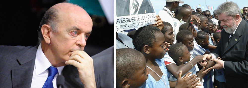 Chanceler interino José Serra sinaliza que pode fechar algumas embaixadas abertas durante o governo do PT em países da África e da América Central; "Vai depender do custo-benefício", diz-se no Itamaraty; em seu governo, o ex-presidente Lula abriu 79 embaixadas, quase todas nesses continentes e no Oriente; o comércio com estes países expandiu-se, especialmente com a África; o fechamento de embaixadas afetará estas relações comerciais e imporá custos com rompimento de contratos e desmontagem de estruturas; e os países serão penalizados ao terem que fazer o mesmo aqui; o anúncio do estudo pedido por Serra sobre custos de manutenção em algumas embaixadas, segundo fontes diplomáticas, deve ainda aumentar a indisposição internacional para o governo do presidente interino, Michel Temer