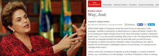 Revista britânica que foi usada várias vezes na campanha movida contra o segundo governo Dilma reconhece, neste fim de semana, que o impeachment foi um "jeitinho contra a Constituição" brasileira; "O impeachment de Dilma Rousseff, uma presidente impopular que, pessoalmente, não tem sido acusada de delito grave, é um jeitinho em torno da Constituição. (Muitos dos políticos que votaram pelo impeachment dela são exploradores infatigáveis ​​de tais caminhos, por exemplo em torno das leis de financiamento de campanha)”, diz a reportagem, que ressalta que "os políticos apanhados na investigação implacáveis de corrupção na Petrobras estão encontrando dificuldades para impor o jeitinho brasileiro"