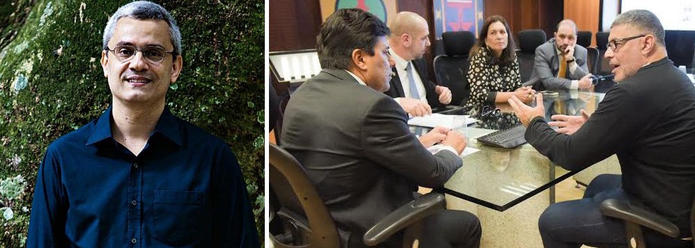 O jornalista Mário Magalhães relaciona em texto a audiência do ator pornô Alexandre Frota com o ministro da Educação e o caso do estupro coletivo no Rio de Janeiro contra uma garota de 16 anos; "Mendonça Filho aceitou recepcionar um sujeito que se gabou na televisão por ter feito sexo sem consentimento com uma mãe de santo. Desprezando o eufemismo, estuprando-a. Narrou a “façanha” diante de gargalhadas do apresentador Rafinha Bastos, aplausos da plateia e urros de admiração nas redes", lembra o blogueiro; ele alerta que "o tapete vermelho oferecido a Alexandre Frota é um recado ao Brasil: faça o que fizer, diga o que disser, este governo estará ao seu lado"; Magalhães ainda critica o silêncio da Secretaria dos Direitos Humanos