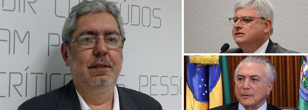 Líderes do PT, PCdoB, PSOL, PDT e Rede se reúnem nesta quinta-feira, 18, com o procurador-geral da República, Rodrigo Janot, a quem entregarão uma representação contra o ato do presidente interino Michel Temer que exonerou ilegalmente o diretor-presidente da EBC, Ricardo Melo; os líderes exigem que Temer respeite a lei que criou a EBC e pedem a manutenção de Melo no cargo; demissão tem sido repudiada por vários jornalistas, intelectuais e artistas; a presidente afastada Dilma Rousseff classificou como "absurda" a decisão de Temer