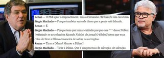 Num dos seus áudios vazados para a imprensa, Sergio Machado, ex-presidente da Transpetro, se queixa do jornalista Ricardo Noblat, colunista do Globo, porque ele havia aberto o jogo e revelado o que estava por trás do impeachment; "Porque tem que tomar cuidado porque esse *** desse Noblat botou que essa coisa de tirar a Dilma é maneira de salvar os corruptos", disse Machado; de fato, no dia 11 de março, antes da primeira votação na Câmara, Noblat deu a senha; "Políticos precisam derubar logo Dilma antes q sejam atingidos ainda + pela Lava-Jato e outras operações", escreveu o jornalista em sua conta no Twitter; ou seja, derrubar a presidente era necessário para a blindagem da oligarquia política