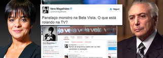 A pergunta foi feita pela jornalista Vera Magalhães, editora da coluna Radar, na revista Veja; depois ela descobriu que o motivo era a entrevista de Michel Temer ao Fantástico