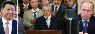 No mesmo dia em que o vice-ministro de Relações Exteriores da Rússia, Sergei Ryabkov, apontou as digitais dos Estados Unidos no golpe parlamentar brasileiro, uma reportagem da televisão russa indicou que tanto o país governado por Vladimir Putin como a China, liderada por Xi Xinping, cogitam não reconhecer o governo provisório de Michel Temer