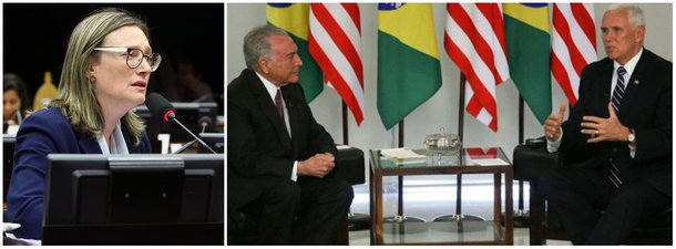 "O governo norte-americano manda na política externa brasileira. Em tempos em q abandona o Conselho de Direitos Humanos da ONU, aprisiona crianças migrantes e fomenta golpes, pior q Trump é quem a ele se curva. Vergonha desse governo Br", escreveu no Twitter a deputada federal Maria do Rosário (PT-RS)