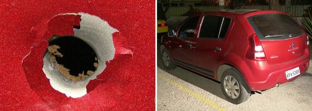 Um bebê de um ano morreu vítima de bala perdida em São Gonçalo, na Região Metropolitana do Rio; a pai, que dirigia o carro na Região Central da cidade, suspeitou de um carro que vinha atrás e freiou; em seguida, um dos passageiros que estava nesse outro veículo atirou; a bala atravessou o porta-malas, o banco traseiro, atingiu a cabeça da criança e parou no painel da frente do carro; segundo a polícia, os criminosos podem ter suspeitado que o carro da família fosse um carro descaracterizado da PM, por causa da película escura no vidro