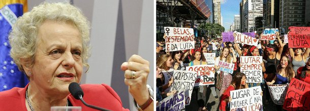 Em entrevista ao 247, Eleonora Menicucci, que foi ministra-chefe da Secretaria Especial de Políticas Para Mulheres entre 2012 e 2016, explica por que os movimentos de mulheres assumiram a dianteira na maioria dos protestos contra o golpe que afastou Dilma; "Após treze anos de conquistas históricas, elas se sentem na obrigação de reagir diante de um governo que representa o que há de mais reacionário em relação à mulher e à democracia: sexista, machista, fundamentalista e fascista"; ela repudia as críticas do ministro temporário Alexandre de Moraes ao trabalho da Secretaria e recorda que as mulheres se fortaleceram com o Bolsa Família, descobriram novas profissões em cursos do Pronatec e admite que a descriminalização do aborto permanece "como nossa grande dívida com a mulher brasileira"