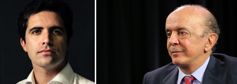 Colunista Bernardo Mello Franco destaca o primeiro dia de José Serra como ministro das Relações Exteriores, atacando os governos de cinco países e a direção da União das Nações Sul-Americanas, a Unasul; segundo ele, a beligerância do tucano tem um sentido óbvio: “Nomeado para uma pasta de pouca visibilidade, ele já conseguiu se projetar e garantir espaço nos jornais. A exposição é parte essencial do seu plano de ressurgir como candidato à Presidência da República em 2018 —pela terceira vez e não necessariamente no PSDB”