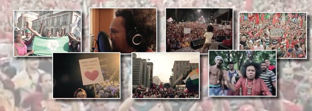 "Não, não, golpe não! Quem não teve voto tem de respeitar", diz o hino contra o golpe, cantado por artistas consagrados como Chico César, João Donato, Arrigo Barnabé e Edgard Scandurra, além de revelações como Alice Caymmi, Ava Rocha, Lucas Santtana e Rico Dalasam; assista o vídeo emocionante, que denuncia a tentativa de assalto ao poder e às riquezas nacionais, como o petróleo, e chama o gueto para defender a democracia; "as velhas raposas querem o galinheiro, roubaram dinheiro mas fingem que não", diz a letra