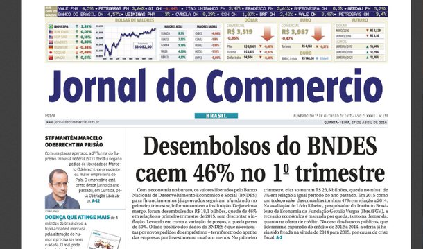 O "Jornal do Commercio", do Rio de Janeiro, só circulará até esta na sexta-feira (29); a edição digital também será descontinuada; ele é o segundo diário mais antigo em circulação no Brasil; Maurício Dinepi, seu diretor-presidente, resume o que aconteceu: "Não aguentamos mais. Não há anunciante"