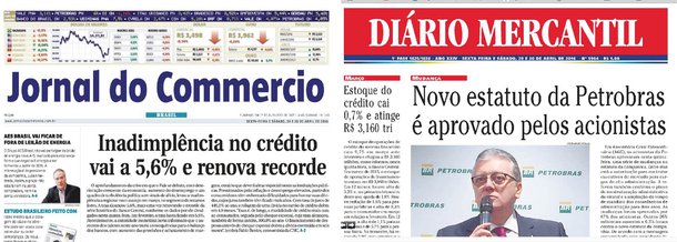 O Jornal do Commercio e o Diário Mercantil, do Grupo Diários Associados, encerraram nesta sexta (29) suas atividades; na capa da edição de hoje, o jornal ressalta que é o veículo de comunicação há mais tempo em circulação ininterrupta no país; “Nesses quase dois séculos foi testemunho de todos os episódios que marcaram a história”, diz o comunicado aos leitores
 