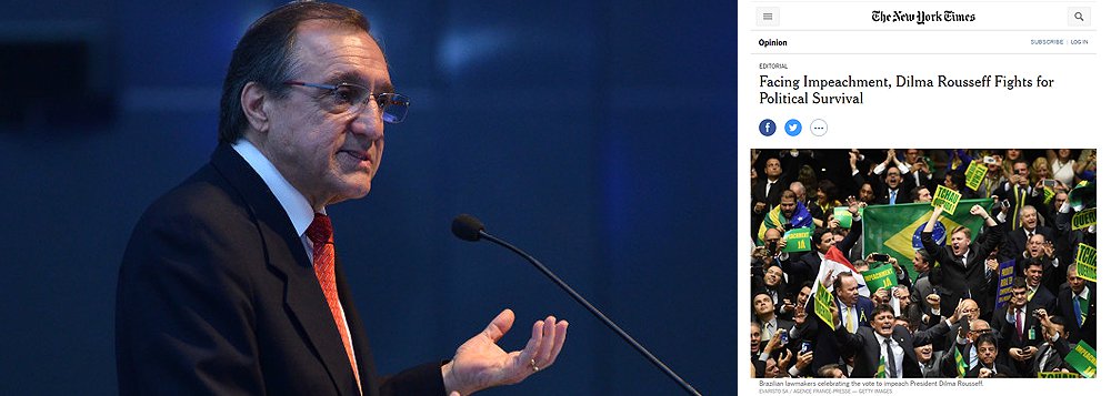 Colunista Carlos Alberto Sardenberg critica o editorial do Times que questiona o afastamento de Dilma Rousseff; segundo ele, sem a presidente, a crise política arrefece e abre espaço para medidas econômicas, quebrando a paralisia em que se encontrava o país: “É o que está acontecendo", diz; editorial do Times aponta que as pedaladas fiscais foram um pretexto para um referendo sobre o PT, no poder desde 2003