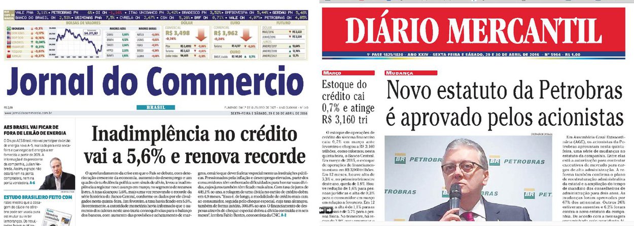O Jornal do Commercio e o Diário Mercantil, do Grupo Diários Associados, encerraram nesta sexta (29) suas atividades; na capa da edição de hoje, o jornal ressalta que é o veículo de comunicação há mais tempo em circulação ininterrupta no país; “Nesses quase dois séculos foi testemunho de todos os episódios que marcaram a história”, diz o comunicado aos leitores
 