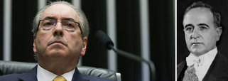 Colunista do 247 Alex Solnik assinala que, que tal como Getúlio Vargas fez em 1937, é Eduardo Cunha, e não Michel Temer, que está implantando a nova versão do Estado Novo no Brasil; "Ou Temer obedece ou ele o derruba como derrubou Dilma. Não importa que sejam sócios; o sócio mais poderoso é ele. Foi ele quem deu a vitória a Temer. Temer é o seu poste", conta; "Empossado formalmente na vice-presidência – mas presidente da República de fato - todos os malfeitos que mancham sua biografia, aqui e alhures, serão fatos do passado. Além disso, também graças aos 2/3 da Câmara é ele quem vai eleger o próximo presidente da Casa, ampliando mais ainda seu poder. É dele e não do povo brasileiro que, a partir de ontem, emana todo o poder"; leia íntegra