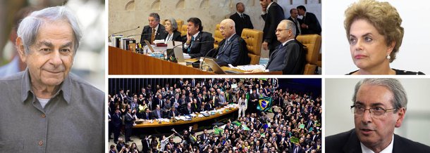 Raduan Nassar, um dos maiores escritores brasileiros, criticou a letargia do Supremo Tribunal Federal em julgar o processo que envolve o afastamento do presidente da Câmara, Eduardo Cunha (PMDB-RJ), o que, segundo ele, levou ao impeachment da presidente Dilma Rousseff; "Por que o mesmo tribunal não julgou até agora o presidente da Câmara dos Deputados? Está lá como réu desde janeiro do ano em curso... Daí que, ressalvadas as respeitáveis exceções, seria até o caso de se afirmar que o STF, que inclui alguns ministros apequenados, propiciou por “omissão” o golpe de domingo, levado a cabo na Câmara, em grande parte, por uma quadrilha de cleptomaníacos", afirmou