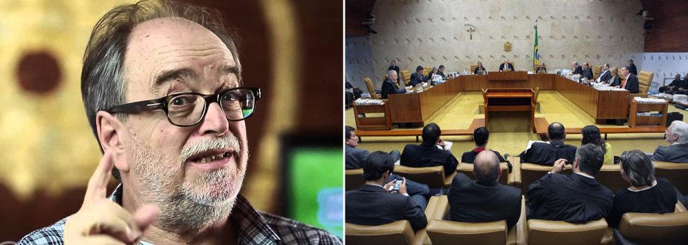 Jornalista Paulo Nogueira, do Diário do Centro do Mundo, questiona o fato do Supremo Tribunal Federal (STF) ainda não ter apreciado o afastamento do presidente da Câmara dos Deputados, Eduardo Cunha (PMDB-RJ), após vários meses das denúncias de corrupção contra ele virem à tona; segundo ele,a lentidão reforça aa tese de que "reformar a Justiça é tão imperioso quanto reformar o sistema político, como demonstra a lentidão criminosa como foi tratado o pedido de afastamento de Eduardo Cunha"