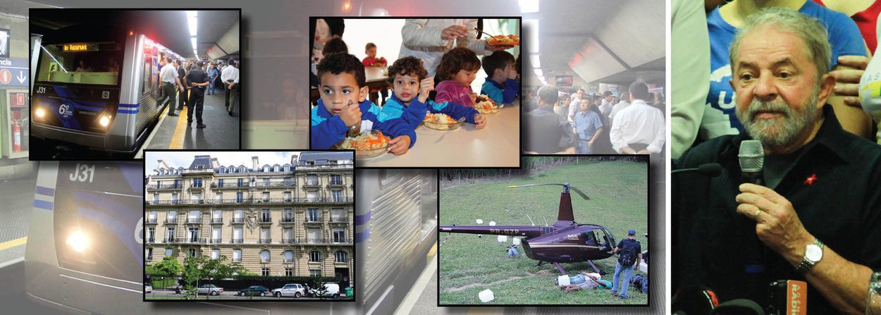 "Lula, como se sabe, recebeu um terço da propina de Furnas. Depois, mandou sua amante com o filho (dele, DNA à parte) para fora do país e acertou com ela uma mesada. Em São Paulo, Lula fez a farra: roubou merenda escolar. Antes, numa jogada altamente internacional, superfaturou os preços dos trens do metrô. Apesar das evidências, Lula nega absolutamente tudo e, com mais veemência, seu envolvimento em uma operação de tráfico de cocaína, documentada, filmada e pesada (450 quilos de pasta base)"; a relação dos escândalos em que estão envolvidos políticos da oposição é feita pelo diretor de teatro Aderbal Freire-Filho, em artigo para o 247; como lembra o ator, apesar de todos esses crimes, Lula é "o bandido"