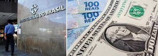 Na tentativa de conter a queda do dólar, o Banco Central realizou ontem cinco leilões de "swap" cambial reverso, o que equivale a comprar dólares no mercado futuro, que somou US$ 5,250 bilhões, na terça, o BC já havia vendido valor recorde de US$ 8 bilhões na operação; a medida, no entanto, não foi suficiente para impedir que a moeda recuasse, voltando a atingir sua menor cotação do ano, R$ 3,477