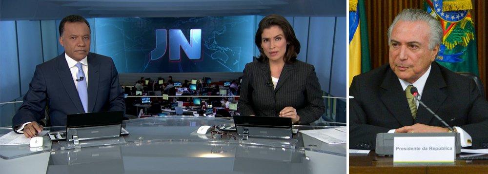 "Durante o dia a Globo foi cobrindo o tema de uma maneira bem menos explosiva do que, por exemplo, o áudio vazado do ex-senador Delcídio. Ou do grampo ilegal da conversa entre Lula e Dilma. Só ao final da tarde, quando a solução do afastamento de Jucá já havia sido negociada por Temer, é que se decidiu por fazer um Jornal Nacional onde o caso teria destaque relevante", relata o jornalista Renato Rovai, que cita uma fonte; "A narrativa que ficou acordada era de preservar Temer e rifar Jucá", acrescenta