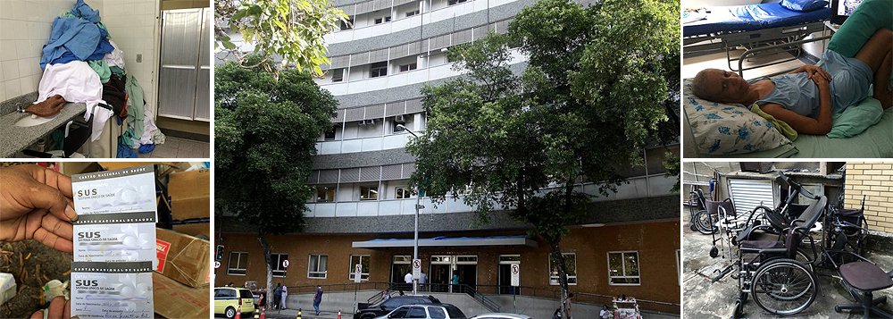 Pacientes com câncer do Hospital Mário Kröeff, na Penha, Zona Norte do Rio, sofrem com a falta de medicamentos necessários ao tratamento e quimioterapia. A unidade enfrenta falta de limpeza e greve de funcionários, que dizem não terem recebido salário desde dezembro; apenas o segundo andar da internação e a quimioterapia continuam funcionando – ainda assim com problemas; situação do hospital é caótica