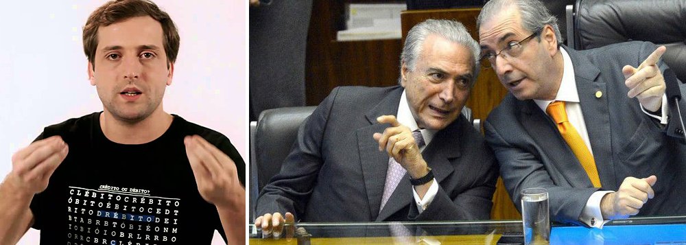 "Sonho com uma segunda-feira em que os dois lados percebam que o inimigo não está do outro lado do muro que foi erguido na esplanada. O inimigo está lá dentro do Congresso, tentando tomar o poder. E tudo indica que vai conseguir", diz Gregório Duvivier; "O Brasil não está dividido. O Brasil está unido pelo repúdio a Eduardo Cunha e Michel Temer. Independente do resultado, precisamos ir para rua. Pela primeira vez, juntos"