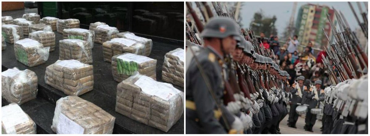 A "bomba" sobre a cocaína encontrada pela polícia da Suíça em um contêiner das FFAA chilenas, na Suíça, foi detonada pela edição de 13 de dezembro passado, do semanário satírico The Clinic – espécie de O Pasquim chileno; o episódio continua a reverberar com insistência e sacudir a lembrança do tráfico de drogas promovido pela ditadura Pinochet na década de 1980 e foi mantido em completo sigilo durante três meses; reportagem de Frederico Füllgraf, de Santiago do Chile, especial para o 247