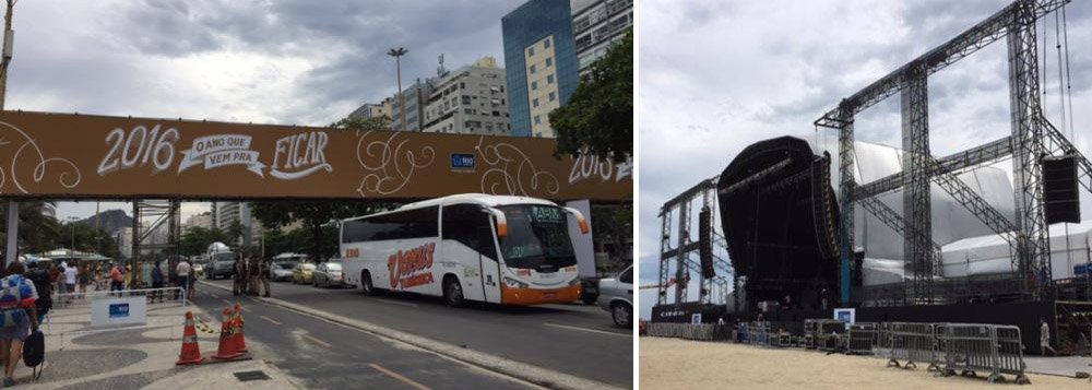 Além da virada que traz a proximidade dos Jogos Olímpicos e Paralímpicos, que ocorrerão entre agosto e setembro, 2016 está sendo chamado de “O ano que vem para ficar”, frase exposta nas faixas e cartazes da prefeitura na decoração da cidade