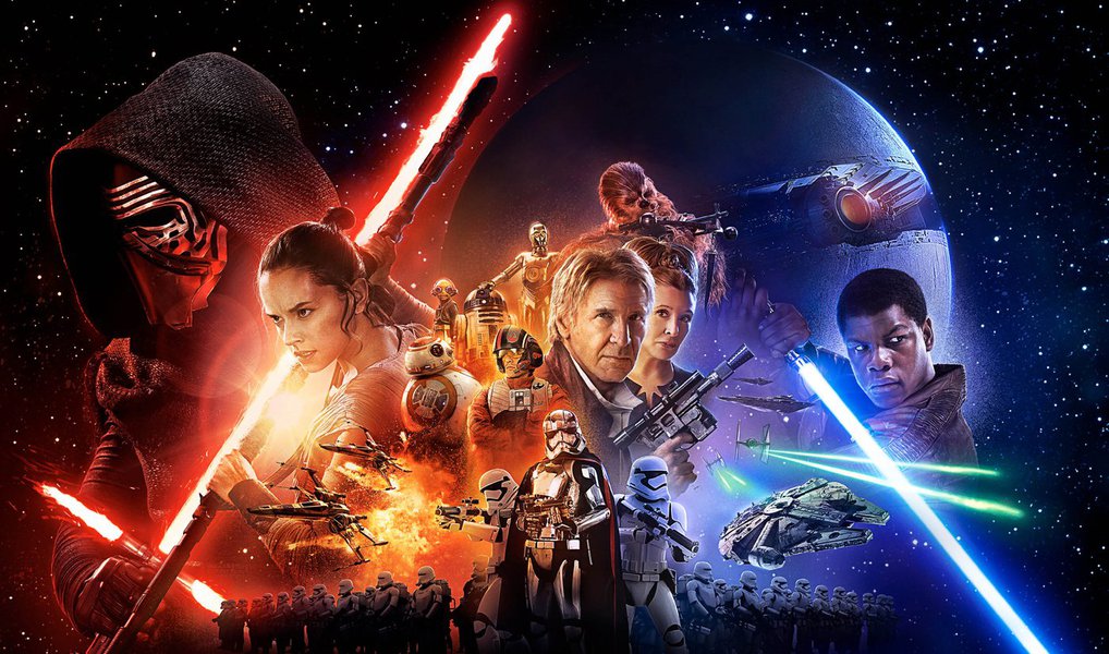 "Star Wars: O Despertar da Força" estabeleceu um novo recorde de arrecadação de US$ 57 milhões de dólares nos cinemas dos Estados Unidos e do Canadá em sua estreia na quinta-feira (17) à noite; em apenas dois dias, vendas totais de ingressos no mundo somaram cerca de US$ 130 milhões de dólares em dois dias; recorde anterior era do último filme da saga "Harry Potter", em 2011, que arrecadou US$  43,5 milhões no primeiro dia de exibição nos cinemas