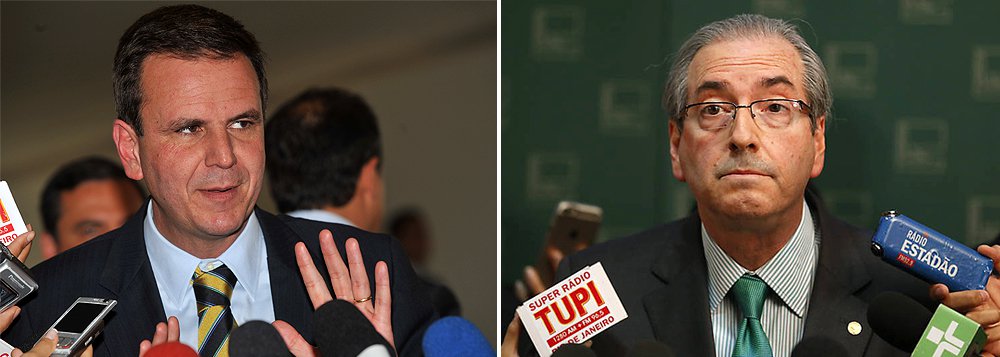 Declaração do prefeito do Rio, Eduardo Paes (PMDB), foi dada sobre investigações envolvendo o presidente da Câmara, deputado Eduardo Cunha (PMDB-RJ); segundo a Procuradoria-Geral da República (PGR), Cunha é acusado de receber R$ 1,9 milhão para atuar na concessão de benefícios a empreiteiras de obras da Rio-2016; a pedido de construtoras, ele negociou modificações no texto de uma Medida Provisória que concedeu isenções tributárias a empresas executoras de obras da Olimpíada; “Bandido que recebe propina tem que ir para a cadeia, para o xilindró. Na Olimpíada não tem Paulo Roberto”, disse o prefeito, em referência ao ex-diretor da Petrobras que foi preso na Operação Lava Jato