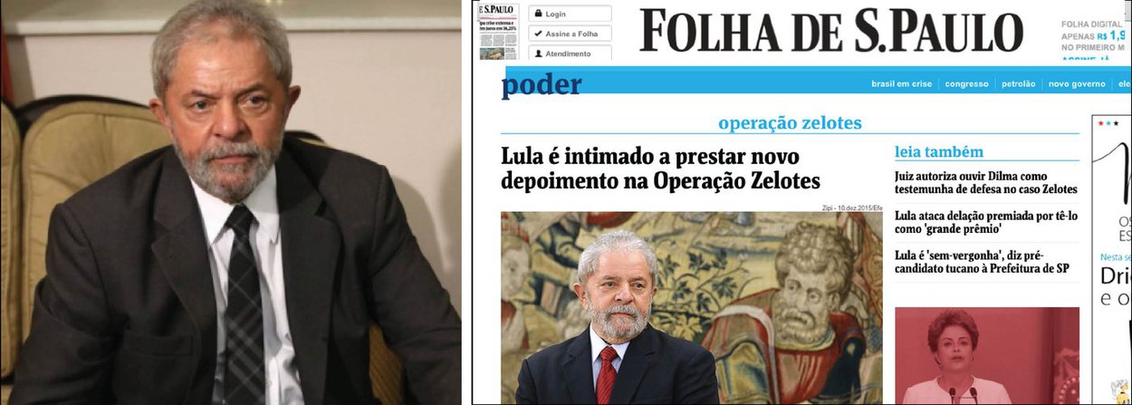 "Diferentemente do que publicou a Folha de S. Paulo, o ex-presidente Lula não foi intimado a 'prestar novo depoimento' no âmbito da Operação Zelotes. Maliciosamente, a notícia divulgada no portal UOL omite que Lula foi meramente arrolado entre as 11 testemunhas de defesa de um dos réus da ação penal", informa o Instituto Lula