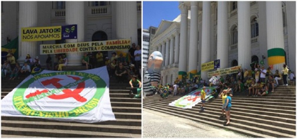 Movimento a favor do impeachment da presidente Dilma Rousseff (PT), que na capital paranaense tem apoio do governador Beto Richa (PSDB), acabou fracassando neste domingo; organizadores esperavam público de milhares de pessoas nas ruas, mas não foi o que aconteceu e informações preliminares apontam que apenas 300 pessoas estavam concentradas Praça Santos Andrade (UFPR) às 13h40