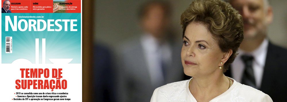 Reportagem de capa da revista Nordeste aborda os desafios da presidente Dilma Rousseff em 2016; de acordo com seus editores, o país está apenas vivendo uma trégua com as decisões do Supremo Tribunal ao estabelecer um rito jurídico para o andamento do processo de impeachment; "a serpente parece dormir, mas ela choca os ovos", diz editorial da publicação, que já está online e pode ser baixada para smartphone ou tablet, além de poder ser acessada diretamente pelo computador