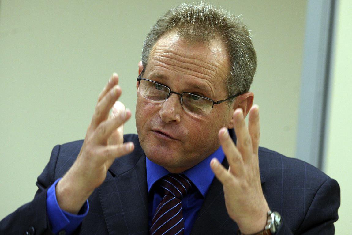 DF - BELTRAME/COLETIVA - CIDADES - O secret�rio de Seguran�a P�blica do estado do Rio de Janeiro, Jos� Mariano Beltrame, durante entrevista coletiva antes do encontro com o   secret�rio Nacional de Seguran�a P�blica (Senasp), Ricardo Balestreri, na Senasp