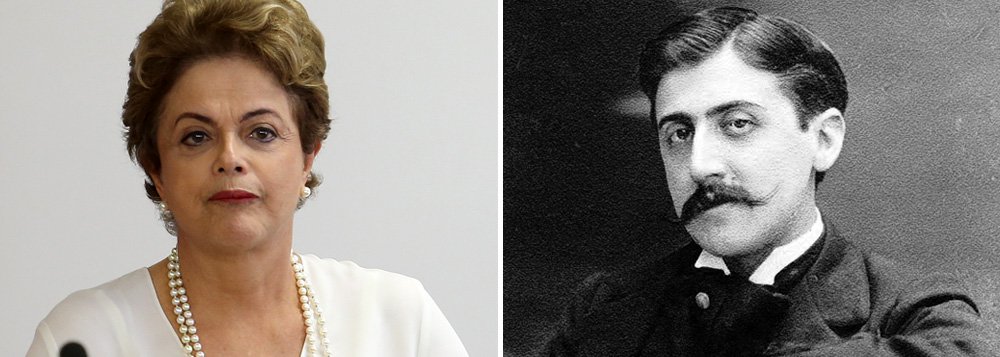 Em referência à obra do francês Marcel Proust, o jornalista Thomas Traumann, que foi ministro da Comunicação Social no governo Dilma, afirma que a presidente concorre sozinha nessa batalha; 'A presidente da República gosta do enfrentamento. Reside aí a sua principal diferença com construtores de consensos, como Lula e Fernando Henrique Cardoso", destaca; segundo ele, o destino de Dilma Rousseff depende mais dela mesma do que da tabulação de votos no Congresso: 'Se ela reconectar a confiança de seus eleitores, e de ao menos parte dos não eleitores, ela recuperará a liderança do país'