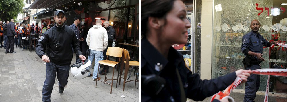 Tiroteio em frente a um bar em Tel Aviv, em Israel, deixou ao menos dois mortos e oito feridos nesta sexta-feira, informou a polícia local; segundo as primeiras informações, um homem armado com uma pistola automática passou atirando contra o local; policiais reforçaram a segurança perto do bar e estão à procura do suspeito