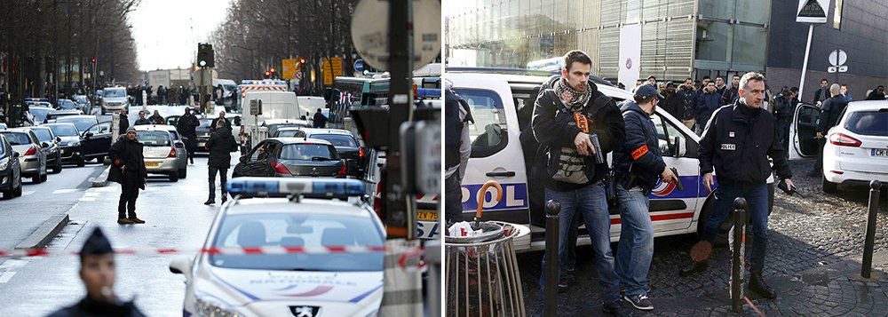 A polícia de Paris matou um homem armado com uma faca que tentou entrar em uma delegacia de polícia na capital francesa nesta quinta-feira; ele gritou "Allahu Akbar" (Deus é Grande, em árabe) e poderia estar usando um cinturão com explosivos, de acordo com a emissora BFMTV; incidente ocorre um ano após o ataque ao jornal Charlie Hebdo