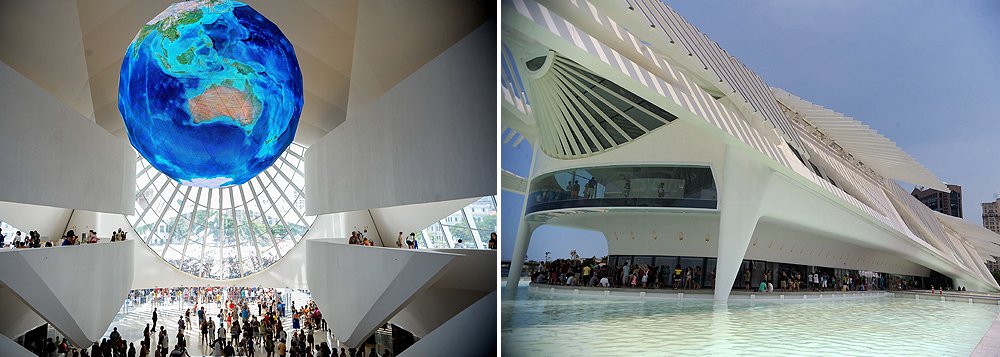 Matéria classifica o prédio na Praça Mauá, no Rio, de espetacular; obra do arquiteto espanhol Santiago Calatrava foi inaugurada no dia 17 de dezembro pela presidente Dilma Rousseff; segundo ela, o museu é um patrimônio histórico que em pouco tempo será da humanidade 