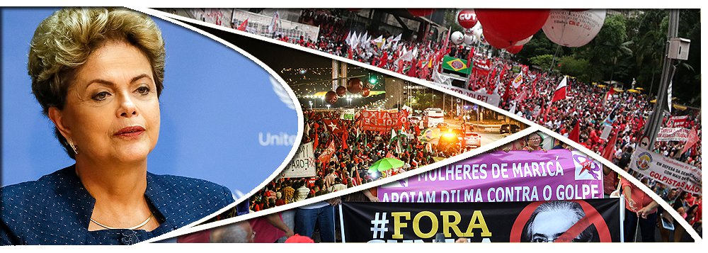 Embalados pelo expressivo número de pessoas que foram às ruas no último dia 16 de dezembro contra o impeachment da presidente Dilma Rousseff em todo o país, a Frente Brasil Popular, que reúne dezenas de movimentos sociais, planeja realizar uma nova marcha, em Brasília, contra o golpe no início do ano; "Temos obrigação de colocar pelo menos 100 mil pessoas na Esplanada", afirma Raimundo Bonfim, coordenador geral da Central de Movimentos Populares (CMP); segundo ele, o objetivo é pressionar os congressistas para que barrem o processo; no primeiro round das ruas, após o pedido de impeachment ser aberto na Câmara, Dilma venceu: as manifestações do dia 16, contra o golpe foram mais fortes e reuniram mais pessoas do que os atos pró-impeachment que aconteceram três dias antes