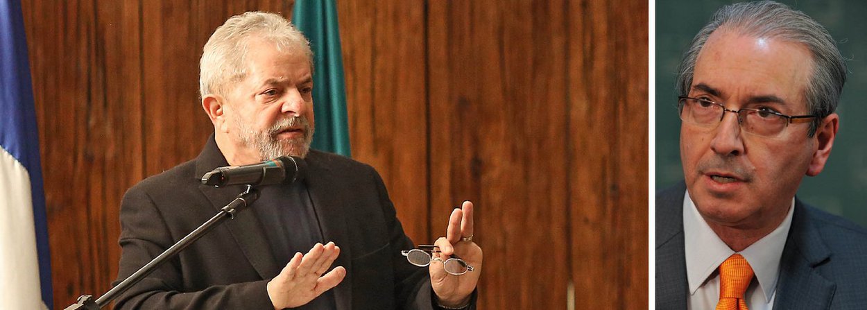 Assessoria de imprensa do ex-presidente diz em nota que "são escandalosamente mentirosas" as reportagens que noticiaram um suposto acordo entre o governo e o presidente da Câmara; "Lula não manteve encontros ou reuniões neste sentido com parlamentares do PT nem com políticos de outros partidos", rebate o comunicado; mais cedo, tanto o PT quanto Cunha também negaram o acordo; "O Brasil sabe que é a oposição, e não o PT, que há um ano vem promovendo articulações espúrias e barganhas, dentro e fora do Congresso, na desesperada tentativa de derrubar um governo democraticamente eleito", completa o petista; nesta quinta-feira 15, Lula se reuniu com a presidente Dilma e ministros no Alvorada