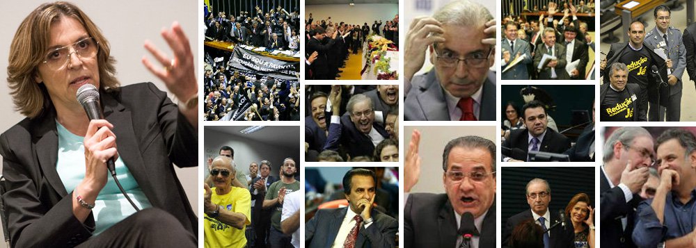 "Esse Congresso que temos, e que lamentavelmente deve dizer muito sobre a sociedade que estamos fabricando, é o pior da nossa história. Um lixo inimaginável. Bancada antigay, PL anti "heterofobia", "cura gay", é a contramão da história...", disse ela, que també criticou o cerco ao ex-presidente Lula; "Nunca se ouviu falar de a Polícia Federal tocar o pé na porta na madrugada para realizar uma busca e apreensão no escritório ou na casa do filho do FHC ou dos filhos do Serra (...) É inacreditável o grau de desfaçatez a que chegamos. Tentar impedir que Lula se candidate novamente dessa maneira chega a ser ridículo"