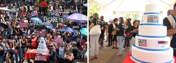 Segundo o sindicato da categoria (Sinpro-DF), cerca de 80% dos mestres do ensino básico aderiram à paralisação; os professores decidiram pela greve, no dia 8 deste mês, devido ao não pagamento pelo governo da última das seis parcelas do reajuste aprovado em 2013