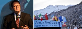 Novo ministro da Fazenda, Nelson Barbosa, pretende ficar três dias no Fórum Econômico Mundial, em Davos, em busca de um voto de confiança dos investidores internacionais e para assegurar à elite global que o ajuste nas contas públicas não será abandonado; Barbosa já teria recebido diversos pedidos de encontros com autoridades estrangeiras e empresários