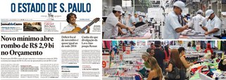 Na visão dos jornais conservadores, como o Estadão, o novo salário mínimo de R$ 880 "abre um rombo de R$ 2,9 bilhões" nas contas do governo e "vai pressionar ainda mais o caixa da União, que já opera no vermelho"; já o Dieese destaca que o reajuste de 11,67% deve injetar R$ 57 bilhões em renda na economia no ano que vem; segundo estudo do órgão, são 48,3 milhões de brasileiros com rendimento referenciado ao salário mínimo; com o reajuste desta terça, o salário mínimo nacional terá alcançado um ganho real de 77,3% acima da inflação acumulada desde 2002; e passará a ter, ainda, o maior poder de compra desde 1979 em relação à cesta básica