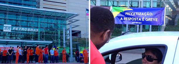 Paralisação de trabalhadores da Petrobras reduziu a produção de petróleo da empresa em 25 por cento entre domingo e segunda-feira, disse nesta terça-feira a Federação Única dos Petroleiros (FUP); coordenador-geral da entidade, José Maria Rangel, disse que a greve tem como principal objetivo protestar contra o plano de desinvestimentos da Petrobras; "O condenável esquema de corrupção, envolvendo ex-diretores e ex-gerentes, não pode servir de pretexto para privatizar uma empresa, cujos investimentos gerados respondiam, até há bem pouco tempo, por 13% do PIB", afirmou