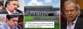 "Como o recesso do Judiciário só termina em fevereiro, José Dirceu vai passar o ano novo atrás das grades", dizia mensagem postada na conta do STJ no Twitter nesta terça-feira, após decisão de que a liberdade do ex-ministro só será julgada no ano que vem; nesta quarta-feira 30, os deputados Paulo Pimenta e Wadih Damous "denunciaram esta gritante impropriedade ao Conselho Nacional de Justiça e protestaram junto ao próprio STJ", anuncia a colunista do 247 Tereza Cruvinel; "Isso é inadmissível", protestou Damous; "Para um tribunal, o uso de tal linguagem, mais própria de policiais do que juristas, chega a ser delituoso", acrescentou Pimenta; comentário também gerou reações de defensores públicos; leia íntegra da nota de protesto de Paulo Pimenta e Wadih Damous contra a atuação do STJ