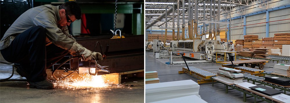 A produção industrial brasileira registrou queda de 2,4% de outubro a novembro de 2015, o sexto resultado consecutivo frente ao mês imediatamente anterior, fechando os primeiros onze meses do ano com retração acumulada de 8,3%; queda registrada em novembro foi a mais intensa desde dezembro de 2013 (-2,8%)