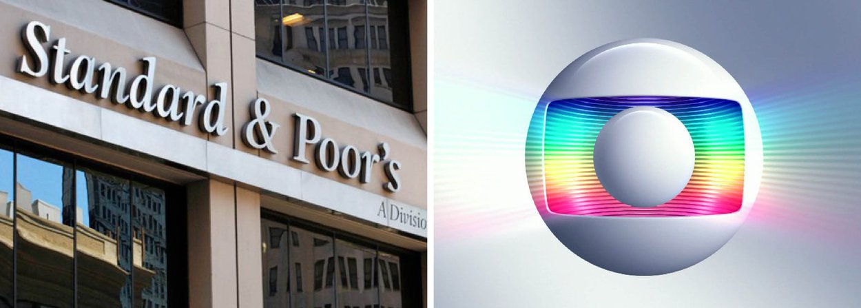 Agência de classificação de risco Standard &amp; Poor's rebaixou em um degrau o rating da Globo Comunicação e Participações S/A, e de várias outras empresas, após rebaixar a nota de crédito do Brasil de "BBB-" para "BB+"; Globo passou de "BBB+" para "BBB", com perspectiva negativa; S&amp;P justificou que o rebaixamento da Globo deve-se à sensibilidade da empresa da família Marinho ao risco-país  e ao "colchão de liquidez"