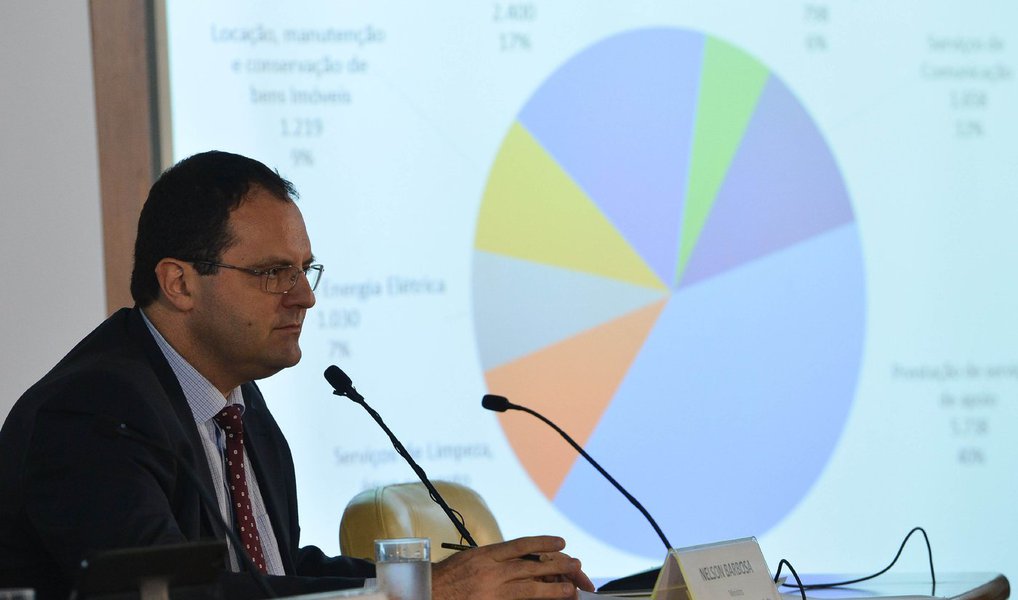 O ministro do Planejamento, Nelson Barbosa, disse nesta segunda (28) que a redução das despesas de custeio é parte importante do esforço de controle de gastos do governo; ele lembrou que o pacote de corte no Orçamento em 2016 prevê redução de R$ 2 bilhões nos gastos com custeio no ano que vem, dos quais R$ 200 milhões referem-se à redução no número de ministérios e cargos de confiança; ele disse que o governo atua desde o início do ano para reduzir os gastos obrigatórios, que representam a maior parte das despesas do governo; entre janeiro e agosto deste ano, a redução de gastos do governo tiveram queda real de 7,5% ante o mesmo período de 2014